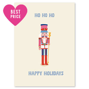 Jewellery cards "HO HO HO" Off white-Red-Blue