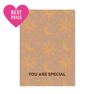 Jewellery cards "You are special" Brown-Orange