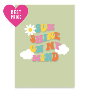 Jewellery cards "Sunshine on my mind" Light Green