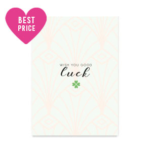 Jewellery cards "Wish you good luck" Pale Blue
