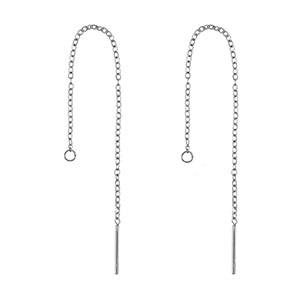 Stainless steel earrings / earpin Silver