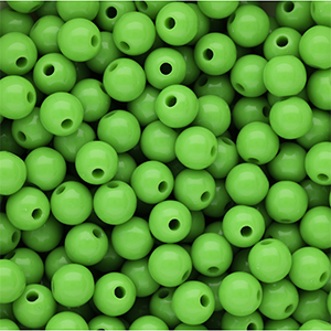 10 mm DQ acrylic beads shiny Vibrant Green 16-6339 TCX