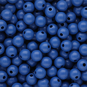 8 mm DQ acrylic beads shiny Dazzling Blue 18-3949 TCX