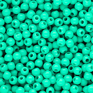 6 mm DQ acrylic beads shiny Cabbage Green 13-5714 TCX
