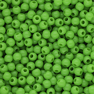 6 mm DQ acrylic beads shiny Vibrant Green 16-6339 TCX