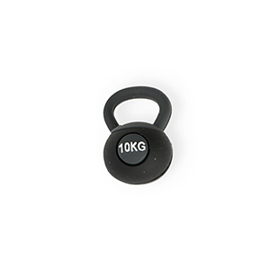 Statement charms kettlebell "10kg" Black-Dark Grey-White