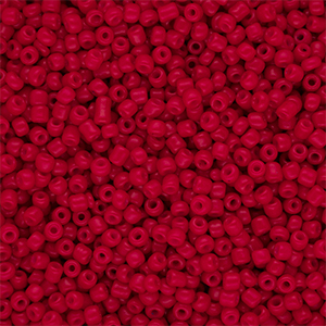 Glass seed beads 12/0 (2mm) Red