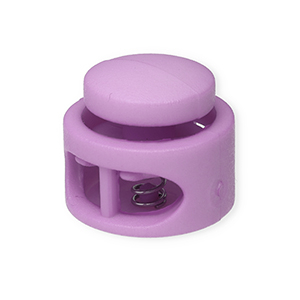 Colourful jewellery findings cord stopper round Lilac
