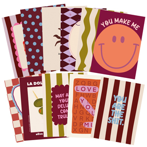 BY31&reg; Jewellery cards assorted Multicolour