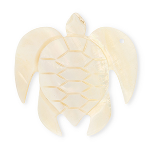 Shell pendants specialsturtle White-Light Peach