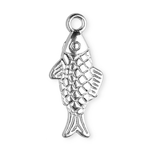 Stainless steel charms fish Silver