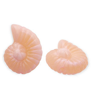 Acrylic beads shell Salmon Pink