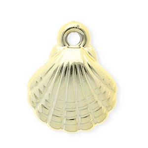 Acrylic charms shell Gold