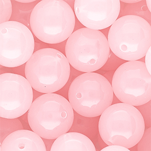 16 mm DQ&reg; acrylic beads shiny Light Pink