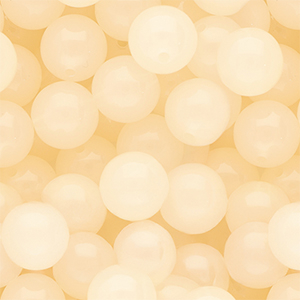 14 mm DQ&reg; acrylic beads shiny Light Peach