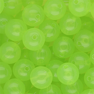 12 mm DQ&reg; acrylic beads shiny Light Green