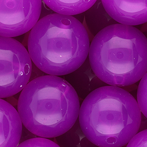 20 mm DQ&reg; acrylic beads shiny Purple
