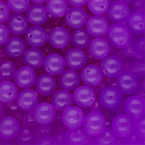 10 mm DQ&reg; acrylic beads shiny Purple