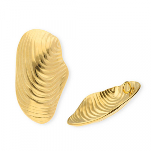 Stainless steel charms shell Gold