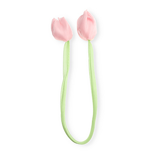 Statement charms tulip shiny Light Green- Light Pink