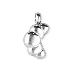 BY31&reg; Stainless steel charms croissant Silver