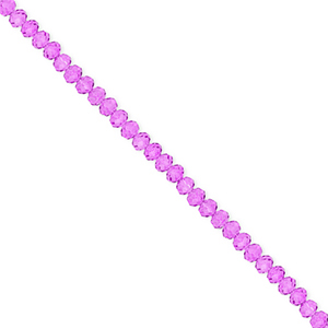 Top faceted beads 3x2mm disc Purple
