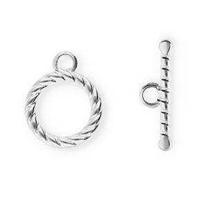 Stainless steel findings toggle clasp Silver