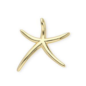 Brass TQ metal charms starfish Gold