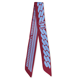 Bandana scarf with links Berry Wine Red-Lavender Purple