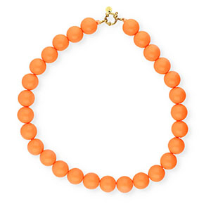 BY31&reg; 16mm acryl bead necklaces shiny Orange peel 116-1359 TCX-Gold