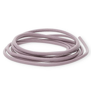 DQ leather round 2mm Vintage Pink