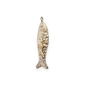 DQ&reg; greek ceramic charms sardine Beige