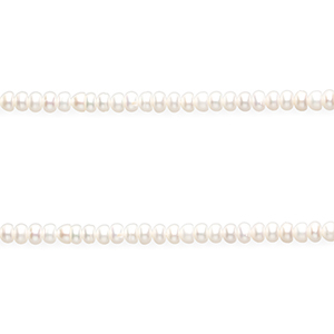 TQ Freshwater pearls rondelle Natural White
