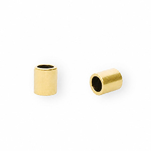 Stainless steel findings end cap &Oslash;2.5mm Gold