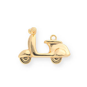 BY31&reg; Eco-brass metal charms scooter Gold