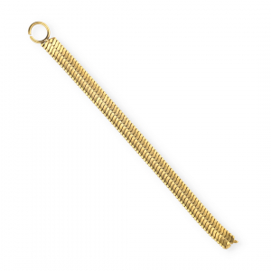 BY31&reg; Stainless steel flat snake chain charms Gold