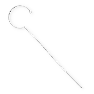 BY31&reg; Stainless Steel findings earrings&nbsp;/&nbsp;creoles with loop Silver