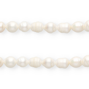 Imperfect freshwater pearls rice 12x10mm Natural White