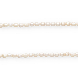 Imperfect freshwater pearls nugget 6x4mm Natural White