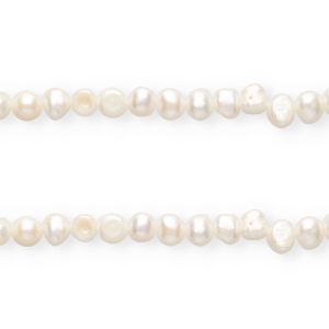 Imperfect freshwater pearls nugget round 7-8mm Naturel White