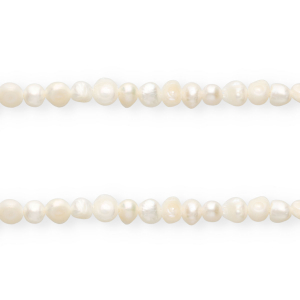Imperfect freshwater pearls nugget round 7-8mm Natural White