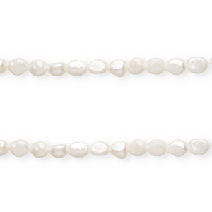 Imperfect freshwater pearls nugget oval 10x9mm Natural White