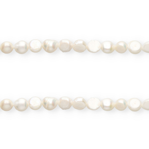 Imperfect freshwater pearls nugget oval 10x9mm Natural White