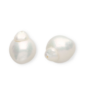 Imperfect freshwater pearls irregular drop Natural White