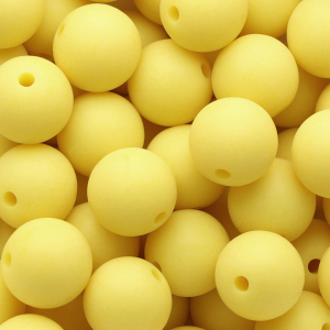 16 mm DQ acrylic beads Sunshine yellow
