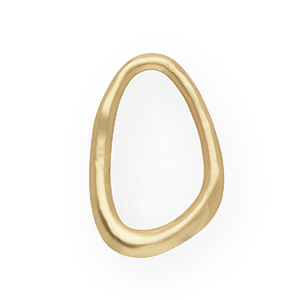 Statement charms / connector oval Gold