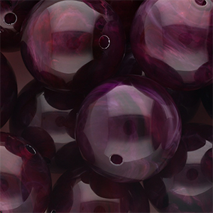 24 mm Acrylic beads round = PROPER(W34)
