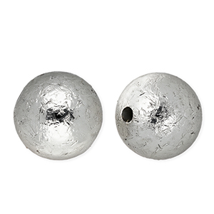 16 mm Acrylic beads round Silver