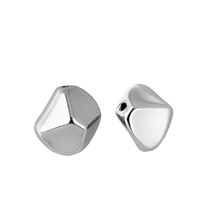 Acrylic beads irregular Silver