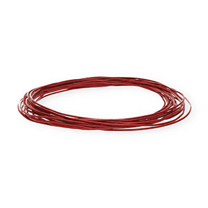 leather round 1mm Red